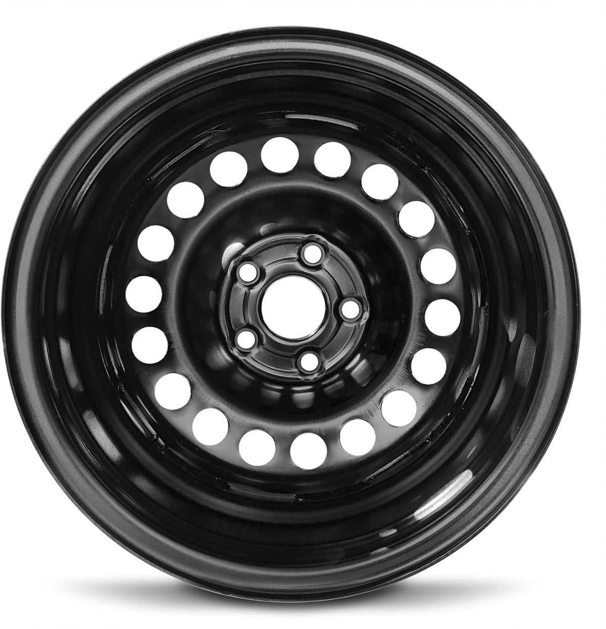 Black 15 Inch 5 Lug Steel Rim V243252