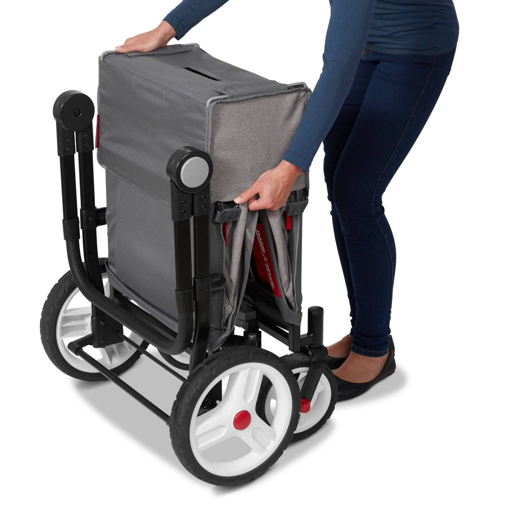 Grey Stroller Wagon with Canopy and Bag O93329