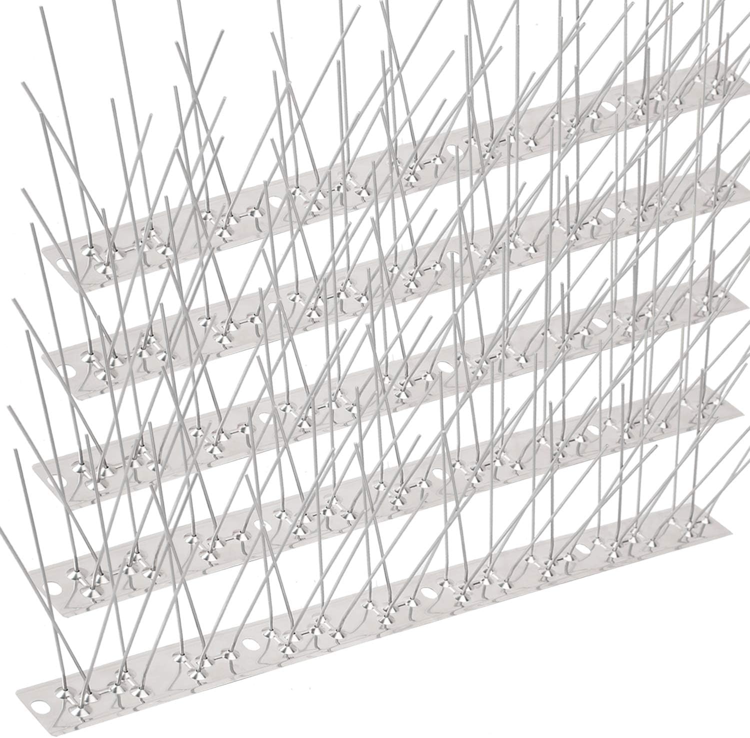Stainless Steel Bird Spikes Kit 43 Feet Coverage 40 Pack T1906