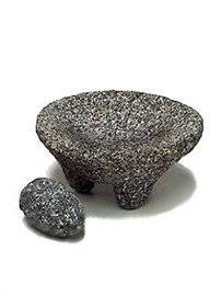 Black Stone Mortar & Pestle Molcajete F28981