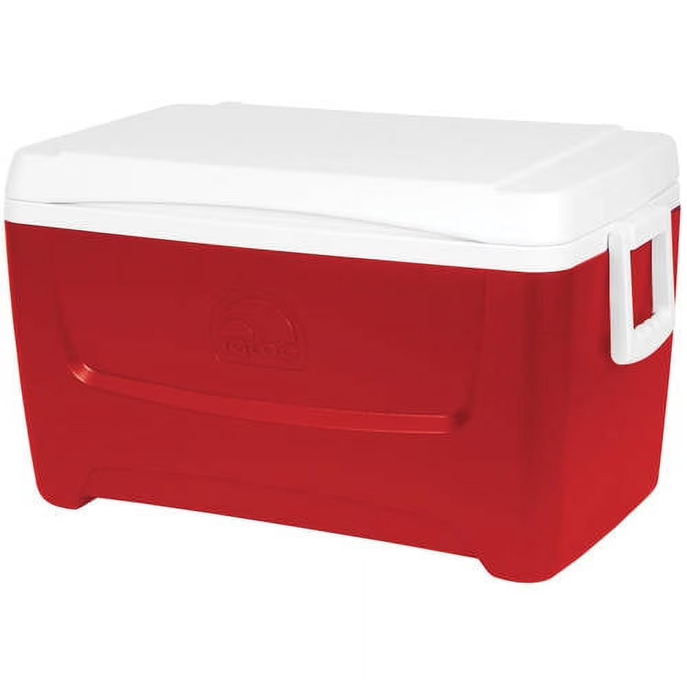 Red 48-Quart Ice Chest Cooler Q949
