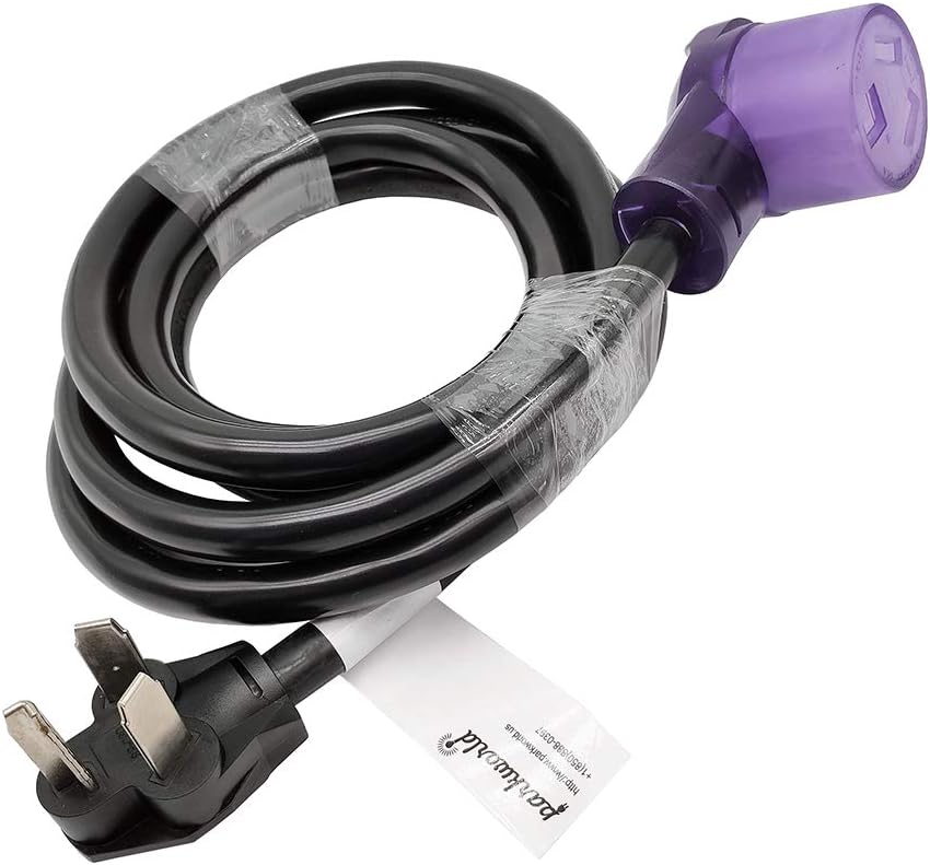 Dryer 3 Prong Extension Cord, NEMA 10-30, 30A, 250V, 7500W, Pack of 2 D8527
