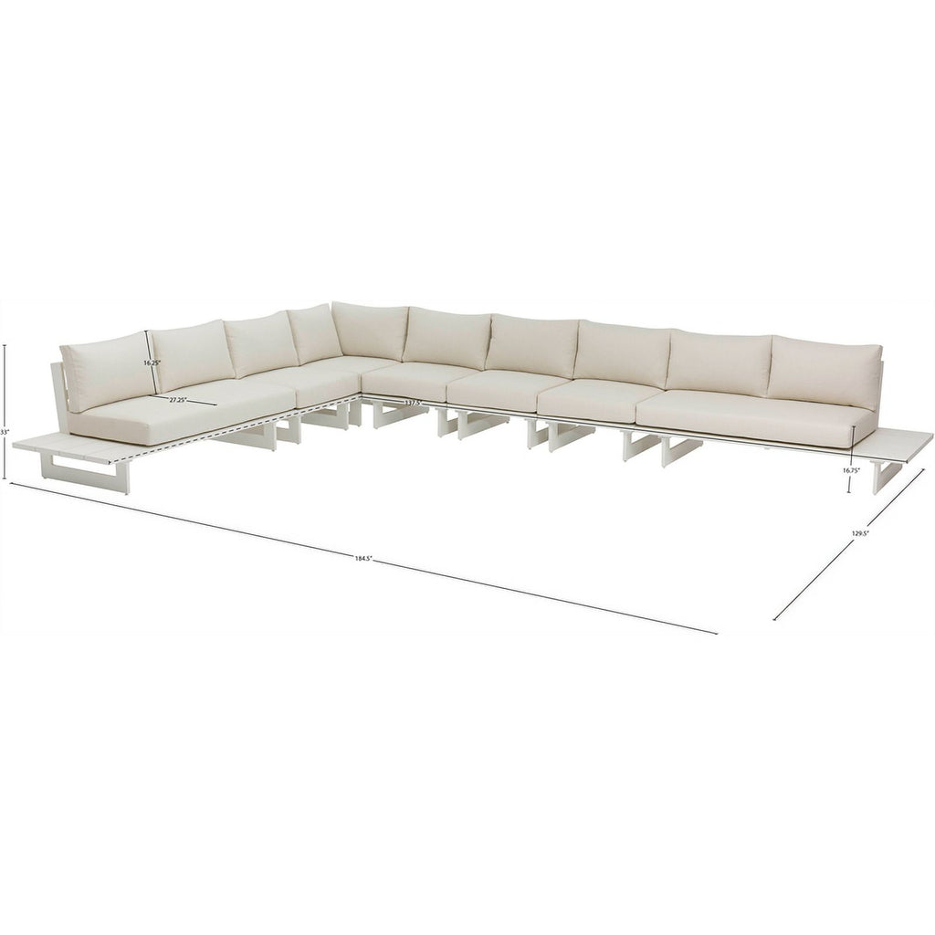 Cream Water Resisting Outdoor Modular Sectional W682
