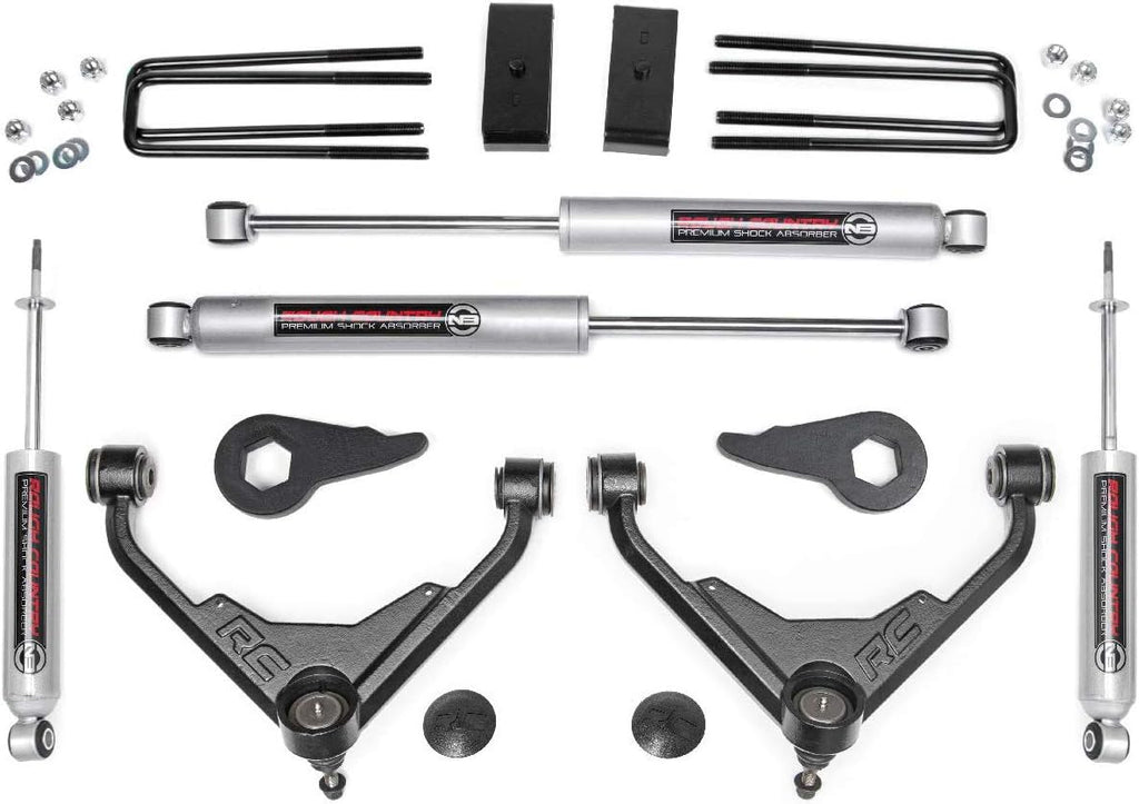 3" Lift Kit for Chevy Silverado Suburban GMC Sierra Yukon XL 2500/3500HD with N3 Shocks I848479