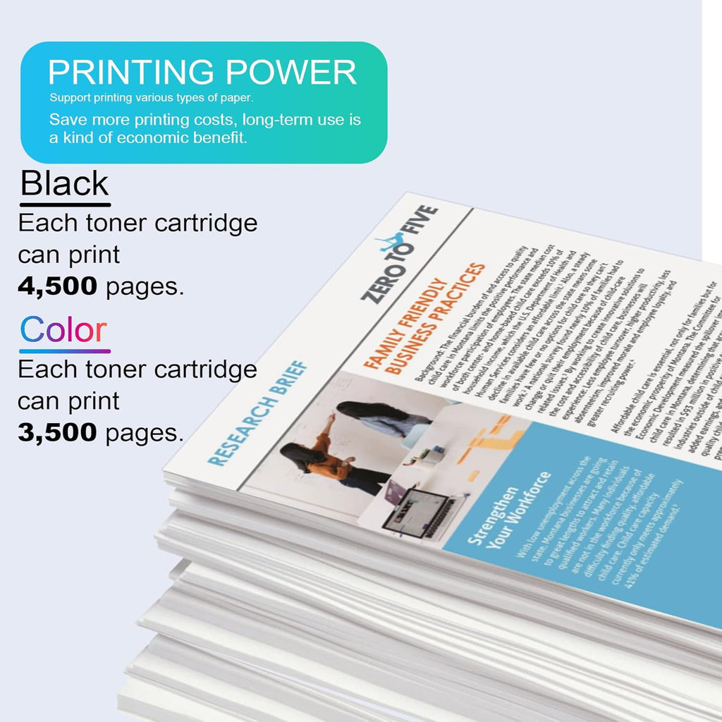 Toner Cartridge 4 Pack for Kyocera ECOSYS P5026cdn P5026cdw M5526cdn M5526cdw Printer I4946