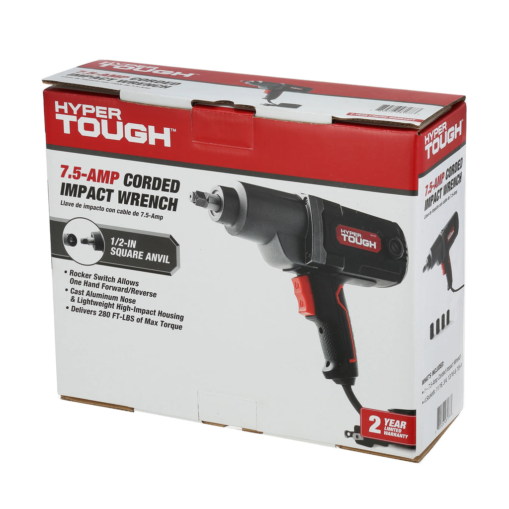 7.5A Corded Impact Wrench with 1/2 inch Anvil U818
