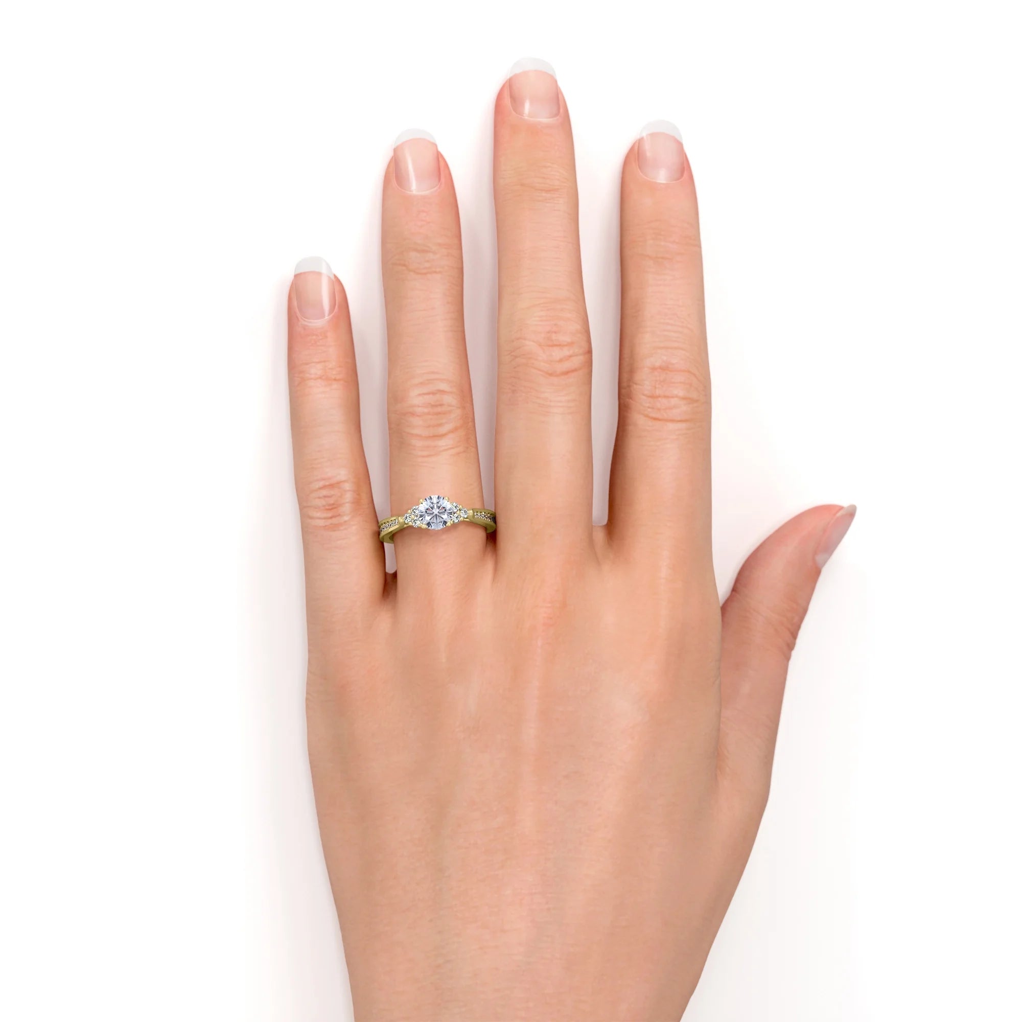 10K Yellow Gold Diamond Engagement Ring P638112
