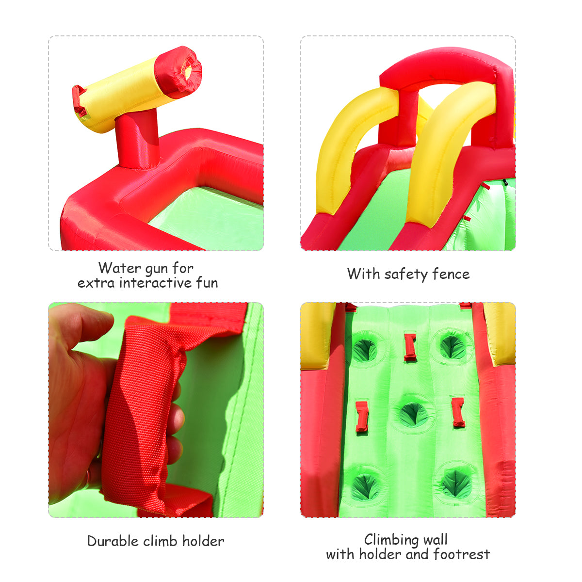 Inflatable Water Slide Bounce House with 550W Blower F785349