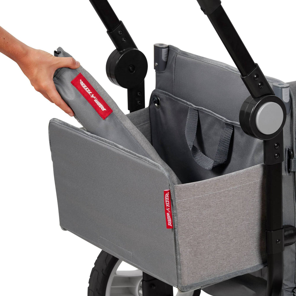 Grey Stroller Wagon with Canopy and Bag O93329