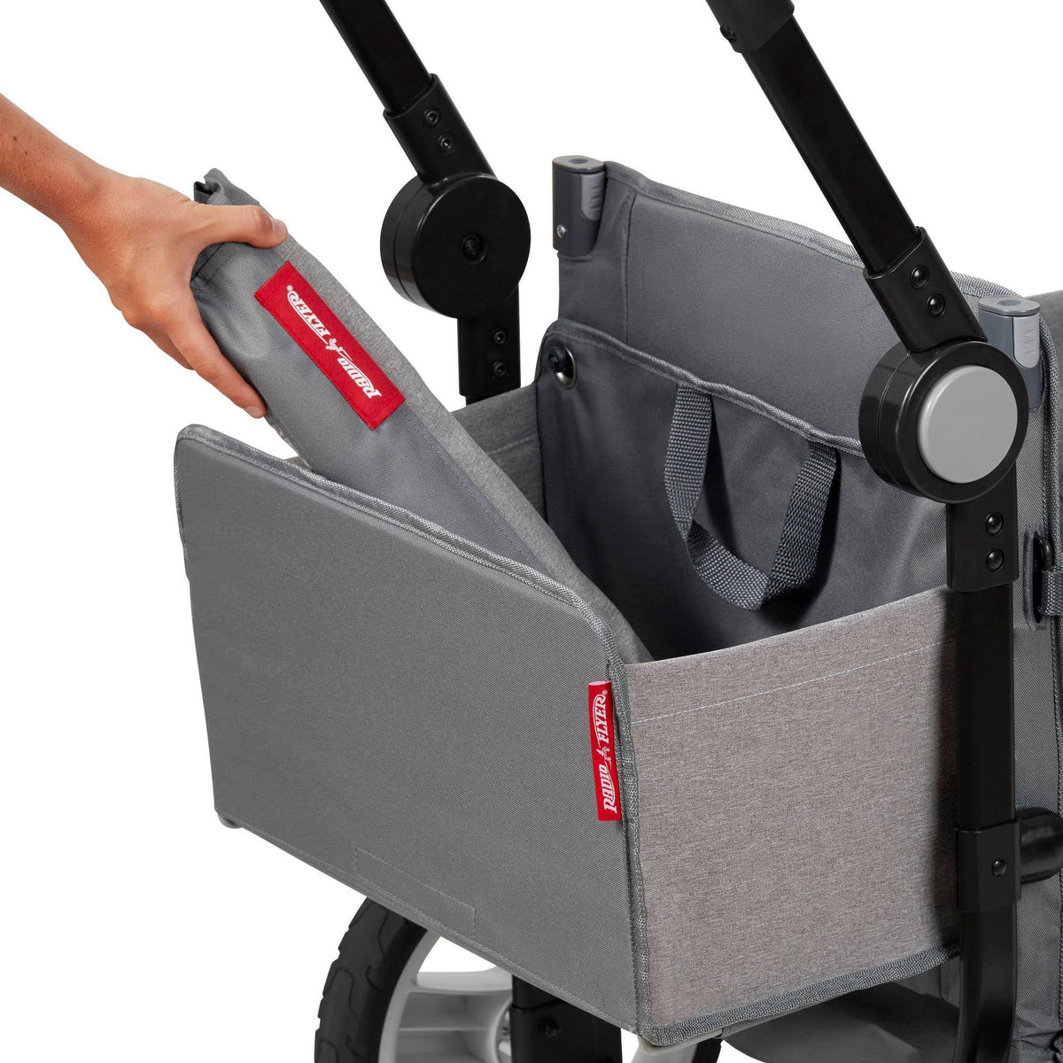 Grey Stroller Wagon with Canopy and Bag O93329