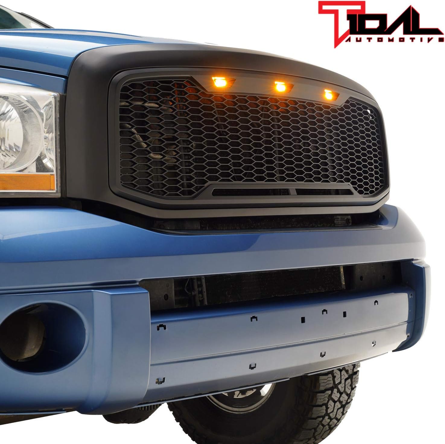 ABS Grille with Amber LED Lights Matte Black L96887