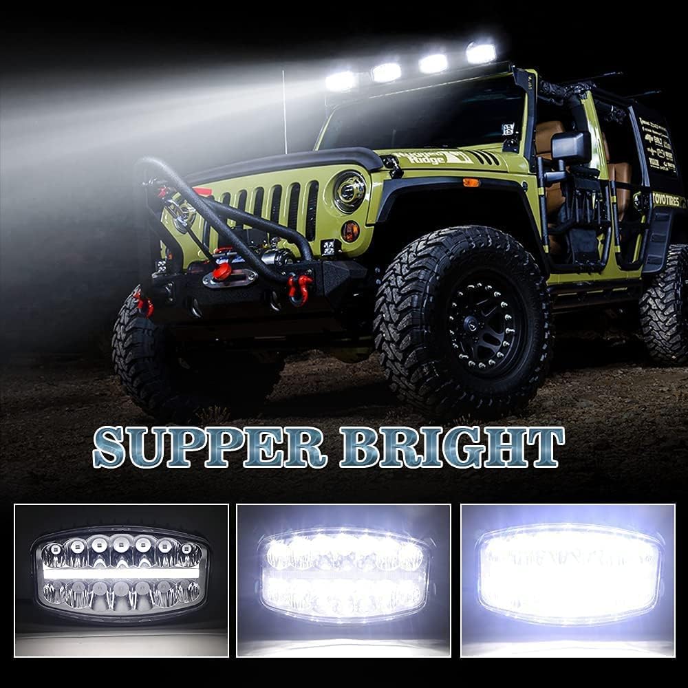 80W LED Work Light Spot Flood Combo with DRL High Low Beam G954