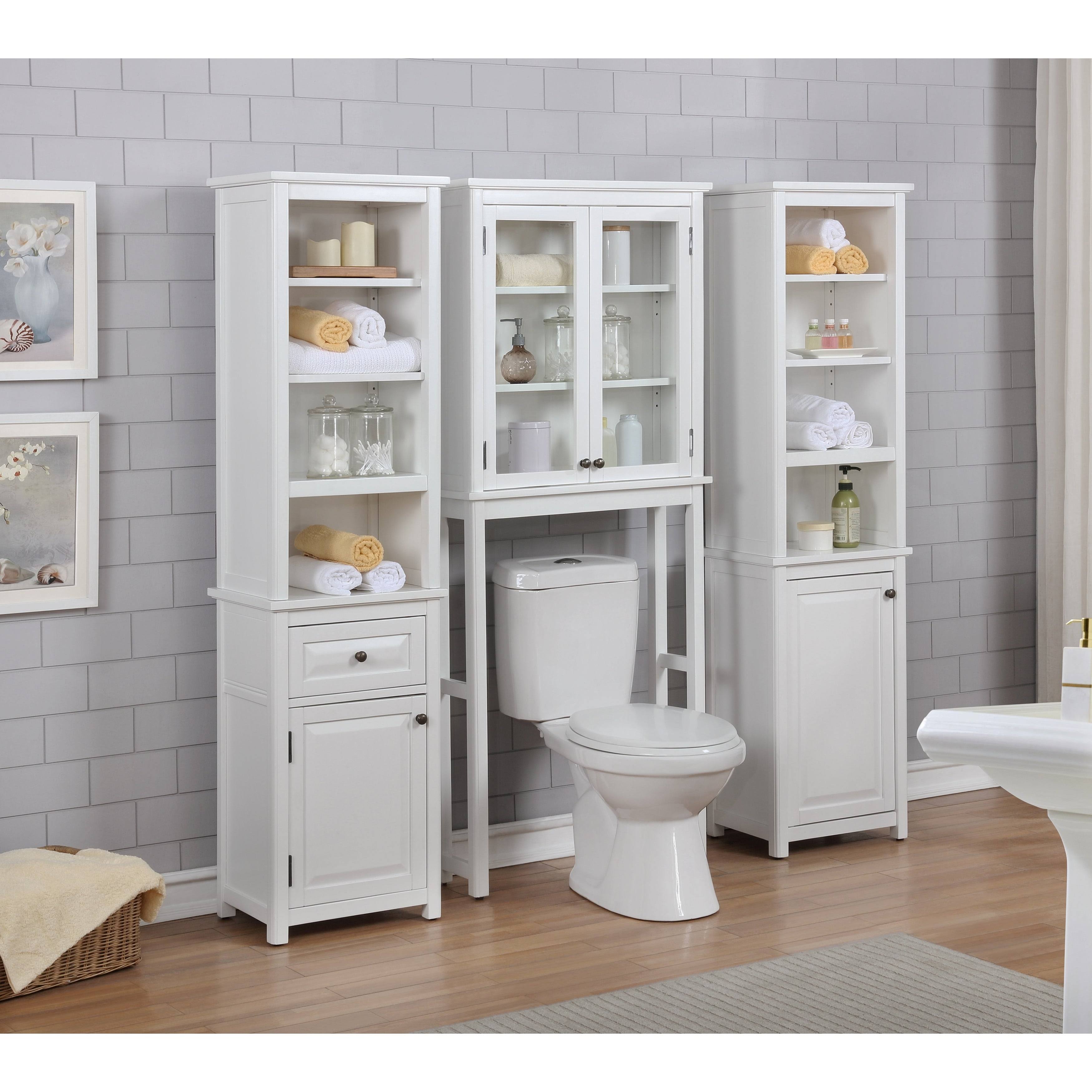 Over-the-Toilet Storage with Glass Doors X652