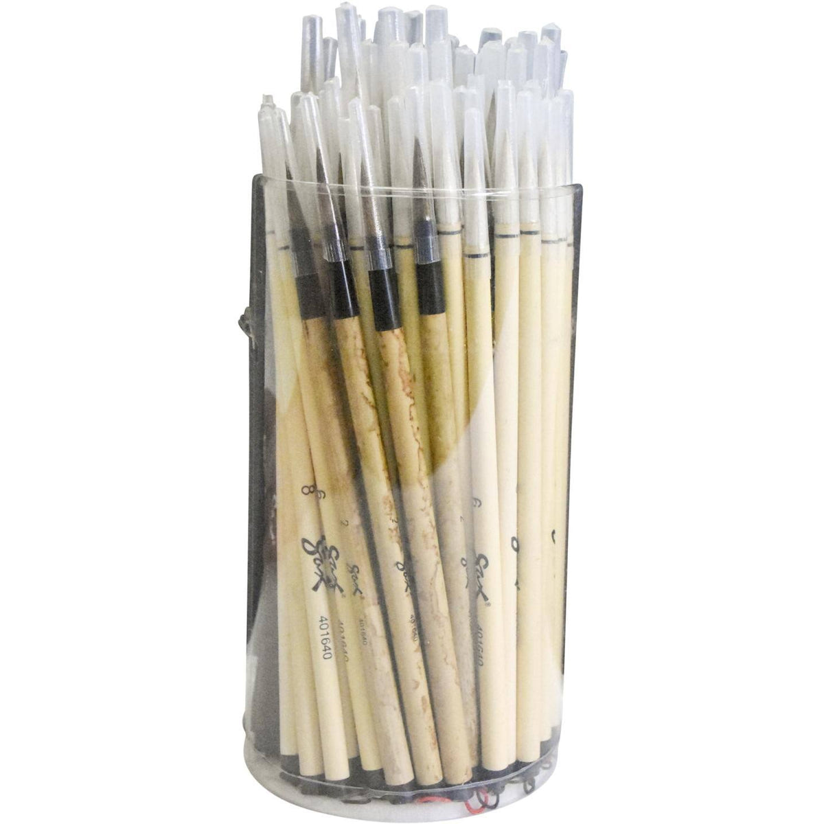 Assorted Trim Bamboo Handle Paint Brushes E55897