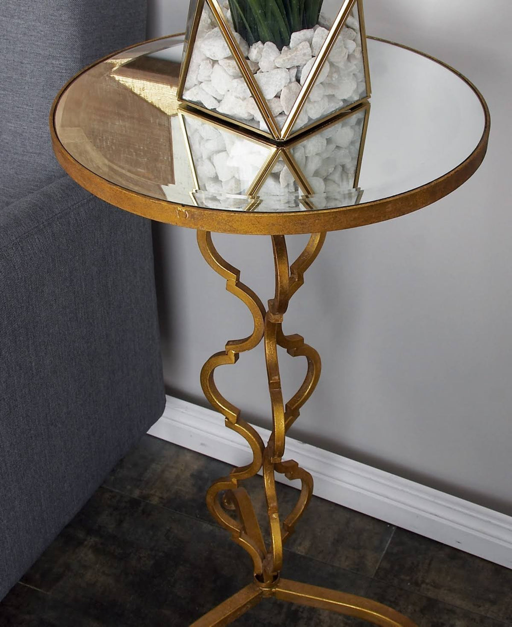 Gold-Tone Accent Table P24505
