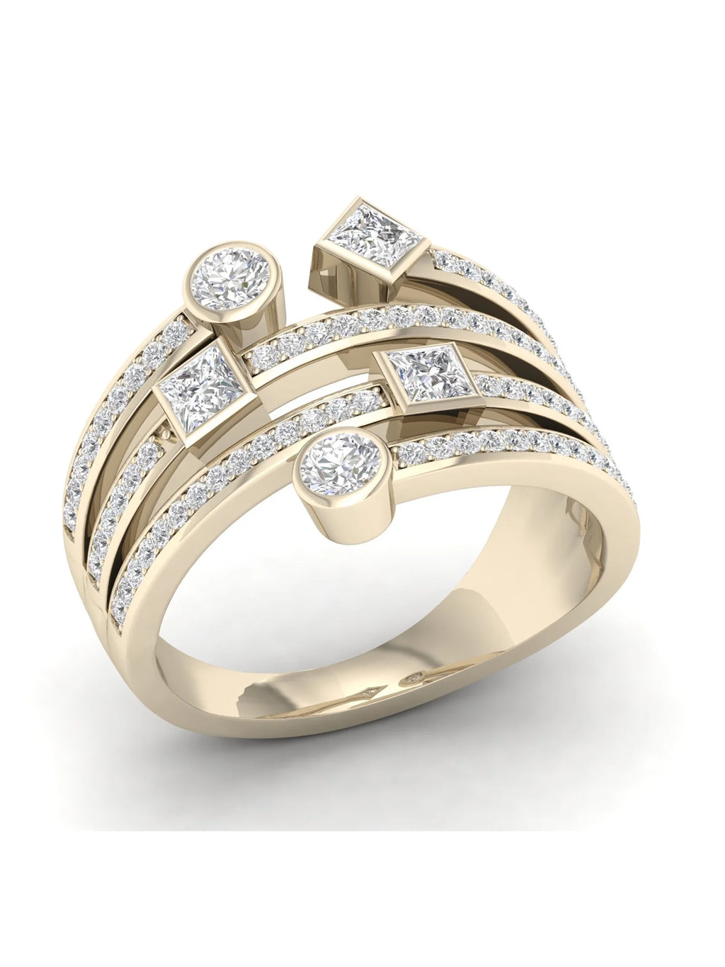 10k Yellow Gold Diamond Ring Q5964
