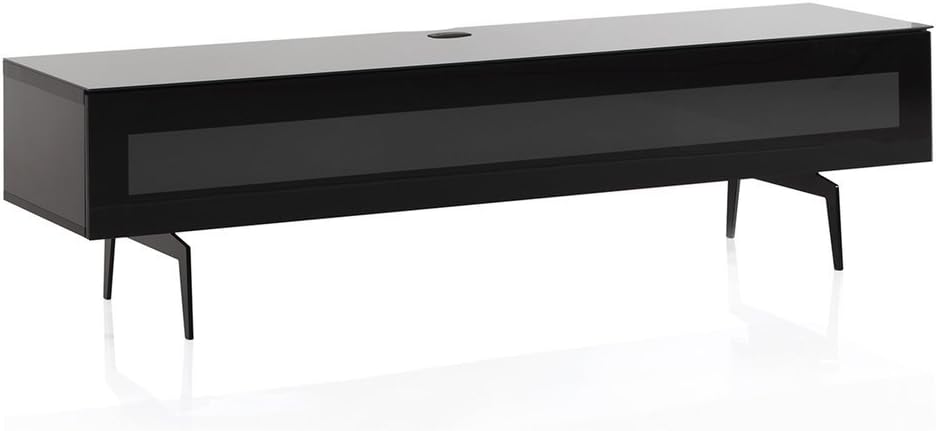 Black Wood and Glass TV Stand I47186
