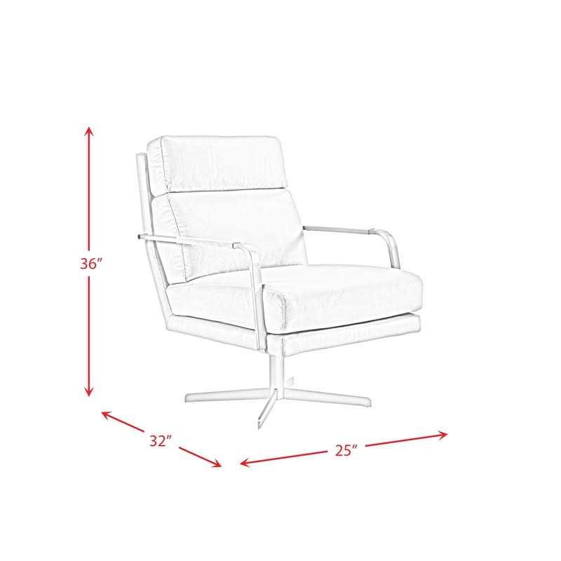 Blue Swivel Accent Chair Y5795