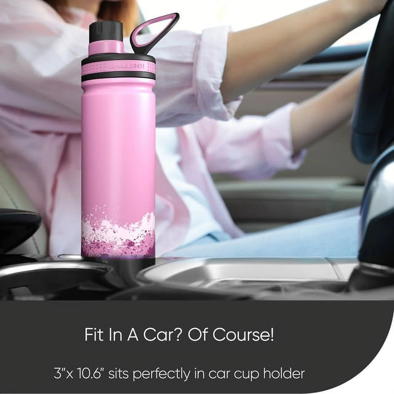 Pink 26oz Vacuum Insulated Stainless Steel Water Bottle S677