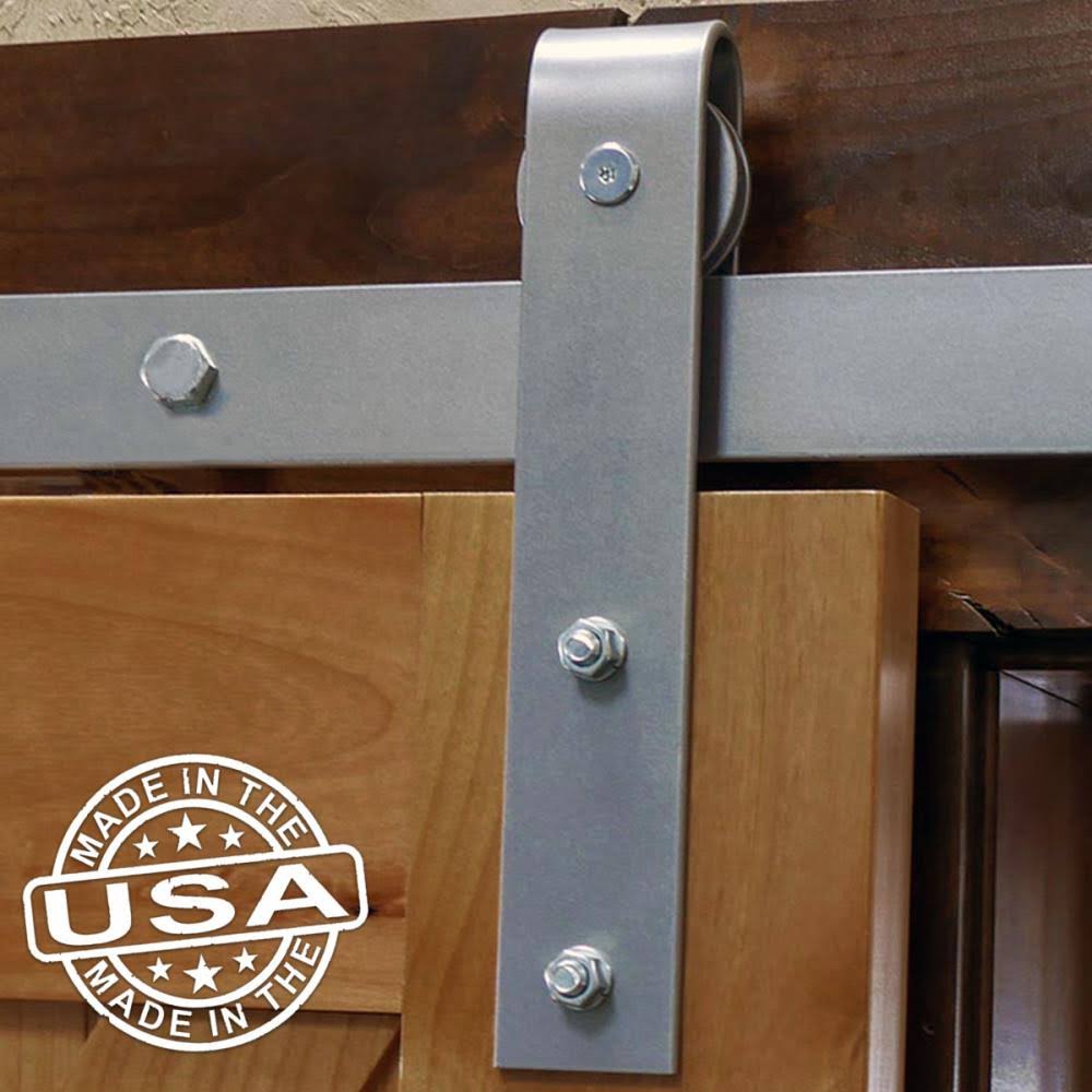 Dark Gray Roller Hanger for Barn Door I95768