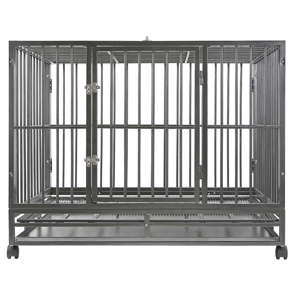 36x22 Medium Heavy-Duty Dog Crate Cage with Tray A969