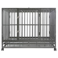 36x22 Medium Heavy-Duty Dog Crate Cage with Tray A969