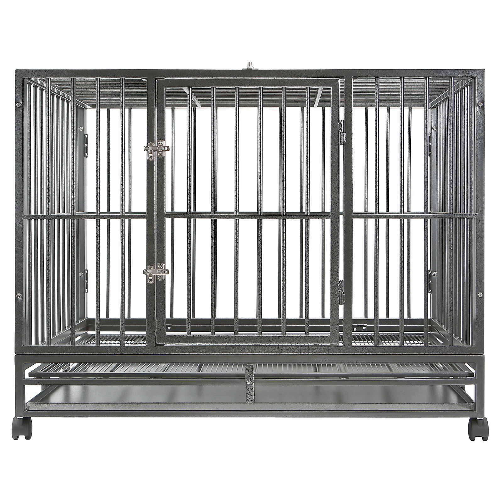 36x22 Medium Heavy-Duty Dog Crate Cage with Tray A969