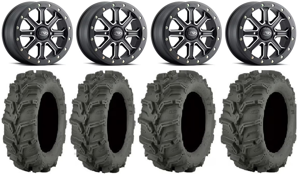 14" Black Beadlock Wheels with 27" Mud Lite XTR Tires G5759