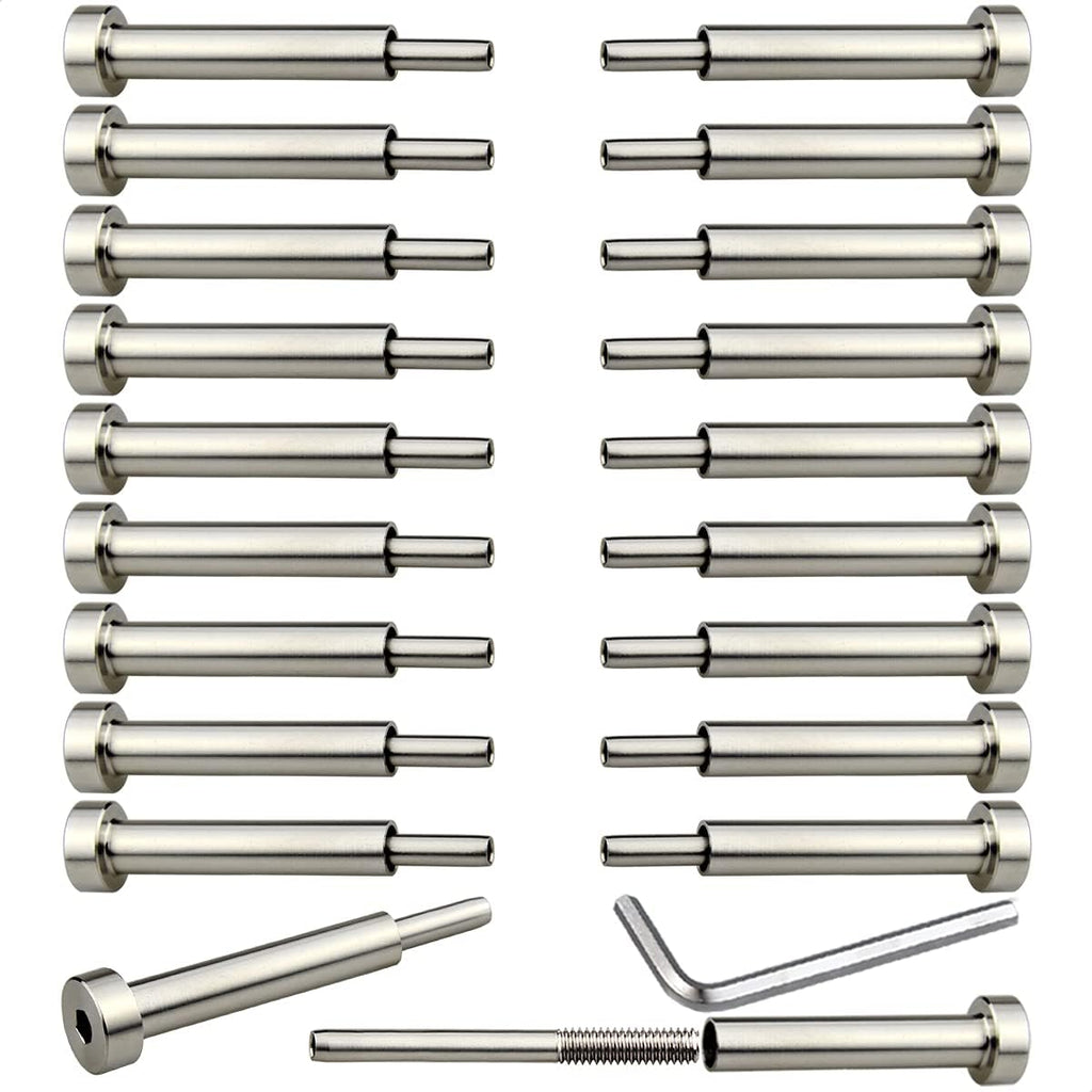 20 Pcs 1/8 Invisible Turnbuckle Kit, T316 Stainless Steel Cable Railing Hardware Kit P7599