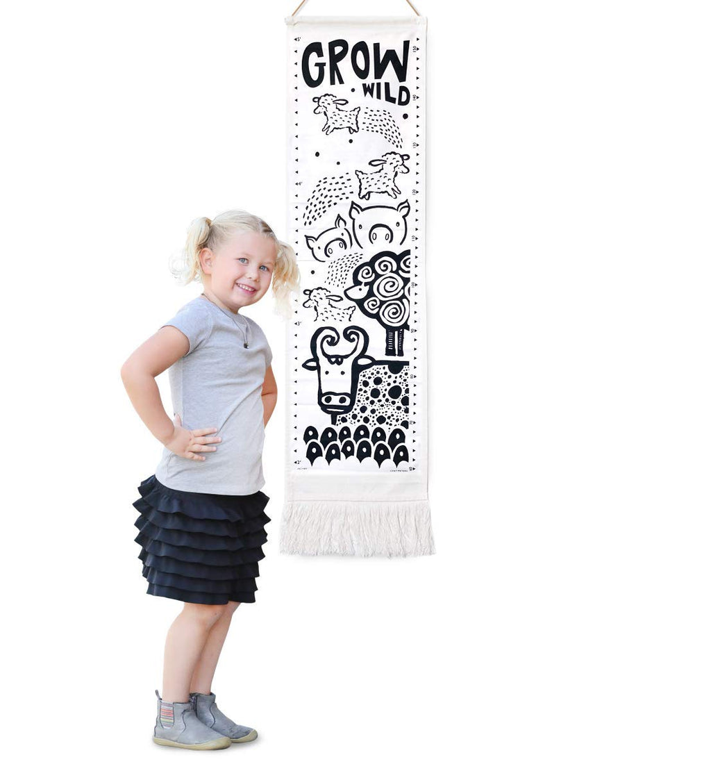 Nordic Canvas Growth Chart for Kids, 44x13 Inches, Pack of 2 F75572