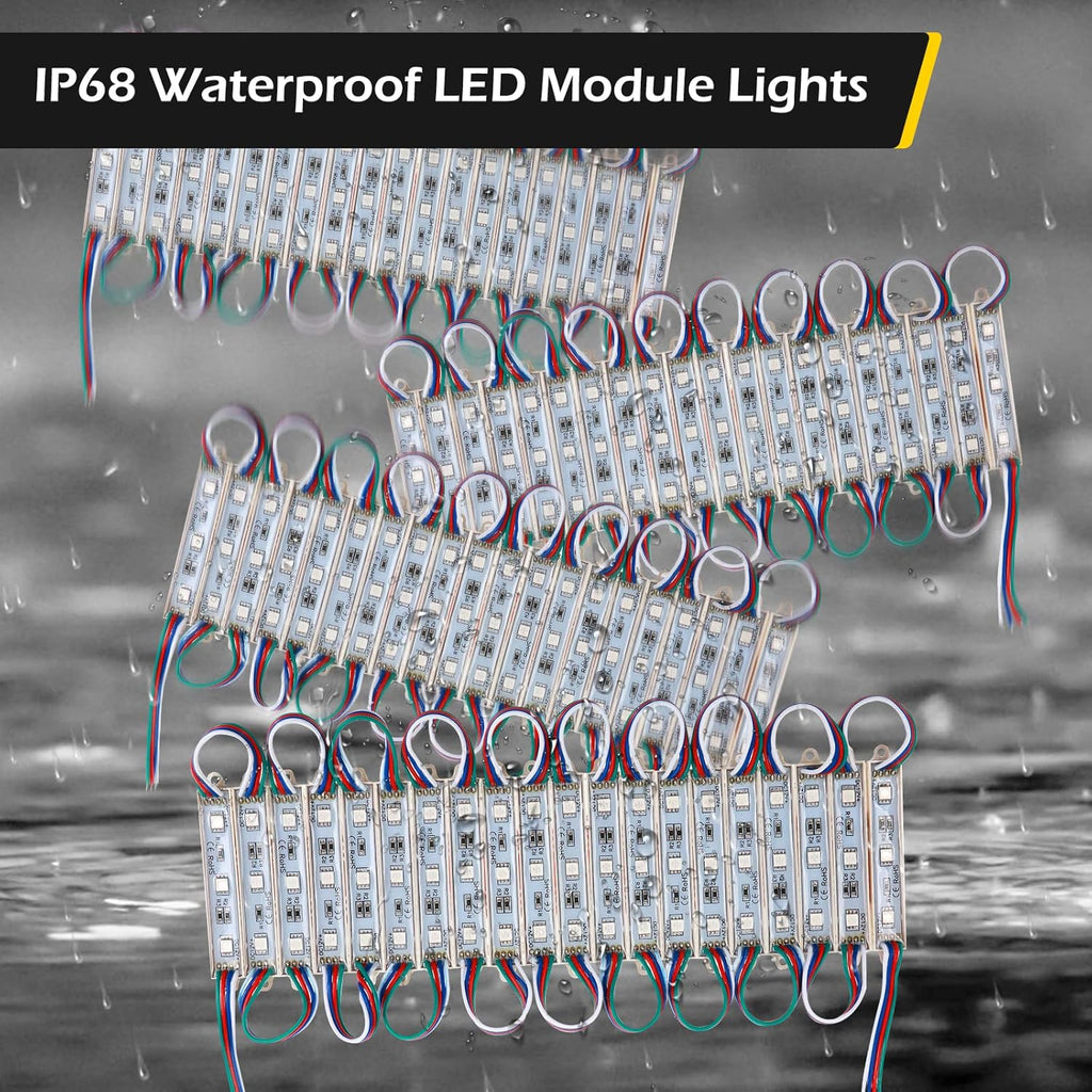LED Storefront Lights 400pcs RGB with Remote Controller Waterproof Strip Lights Y341