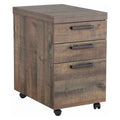 Weathered Oak Mobile File Cabinet R25885
