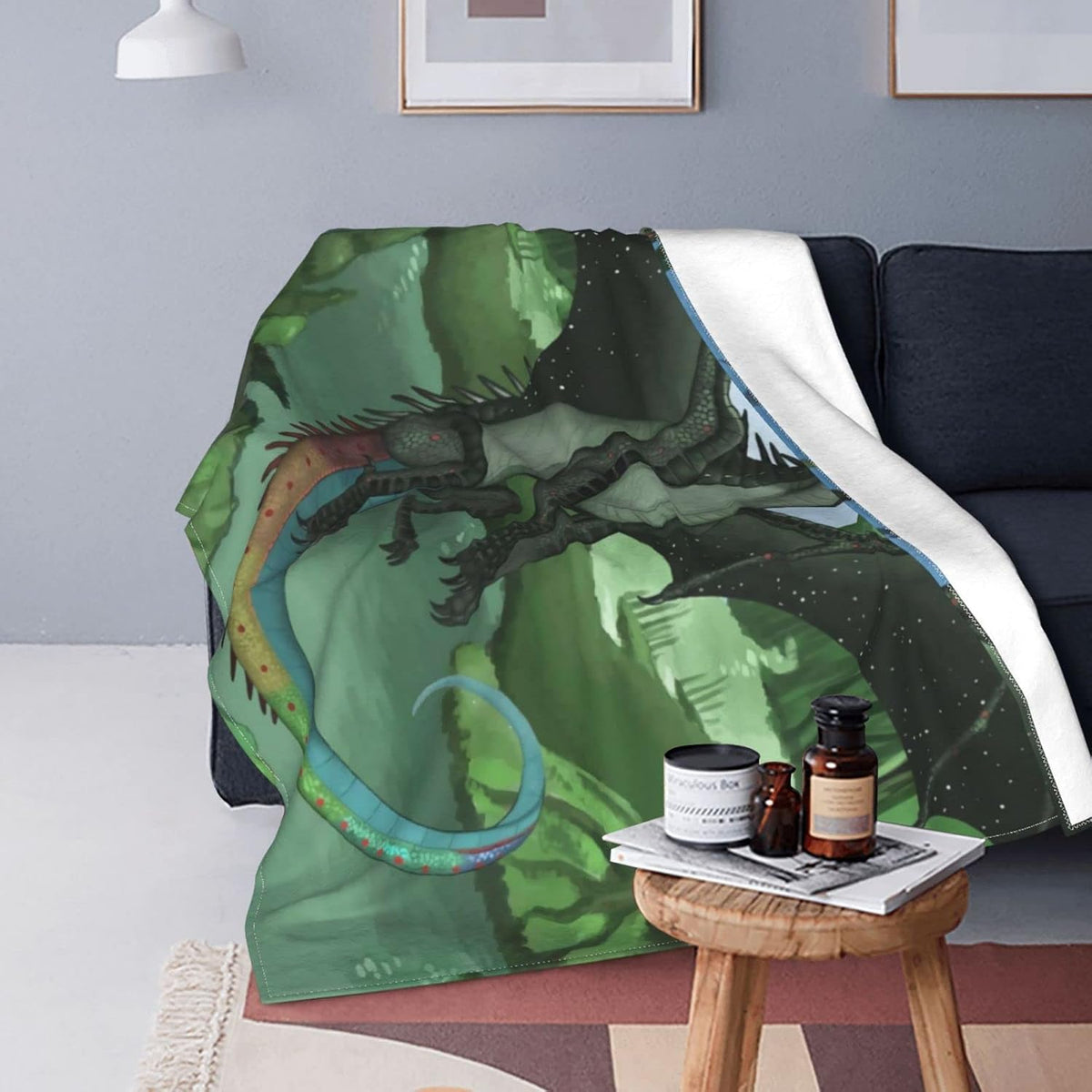 Queen Size Flannel Fleece Throw Blanket L6250