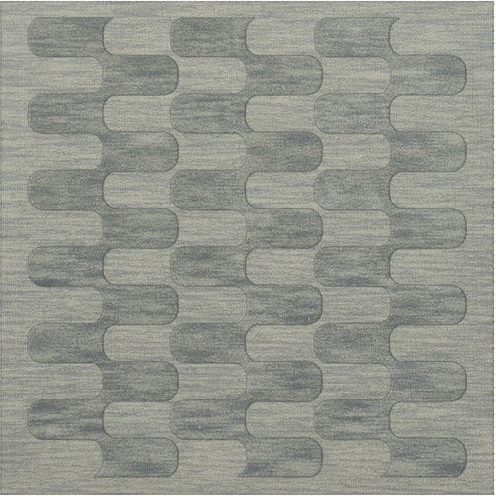 Seaglass Grid Waves 12' x 18' Rectangle Area Rug J291