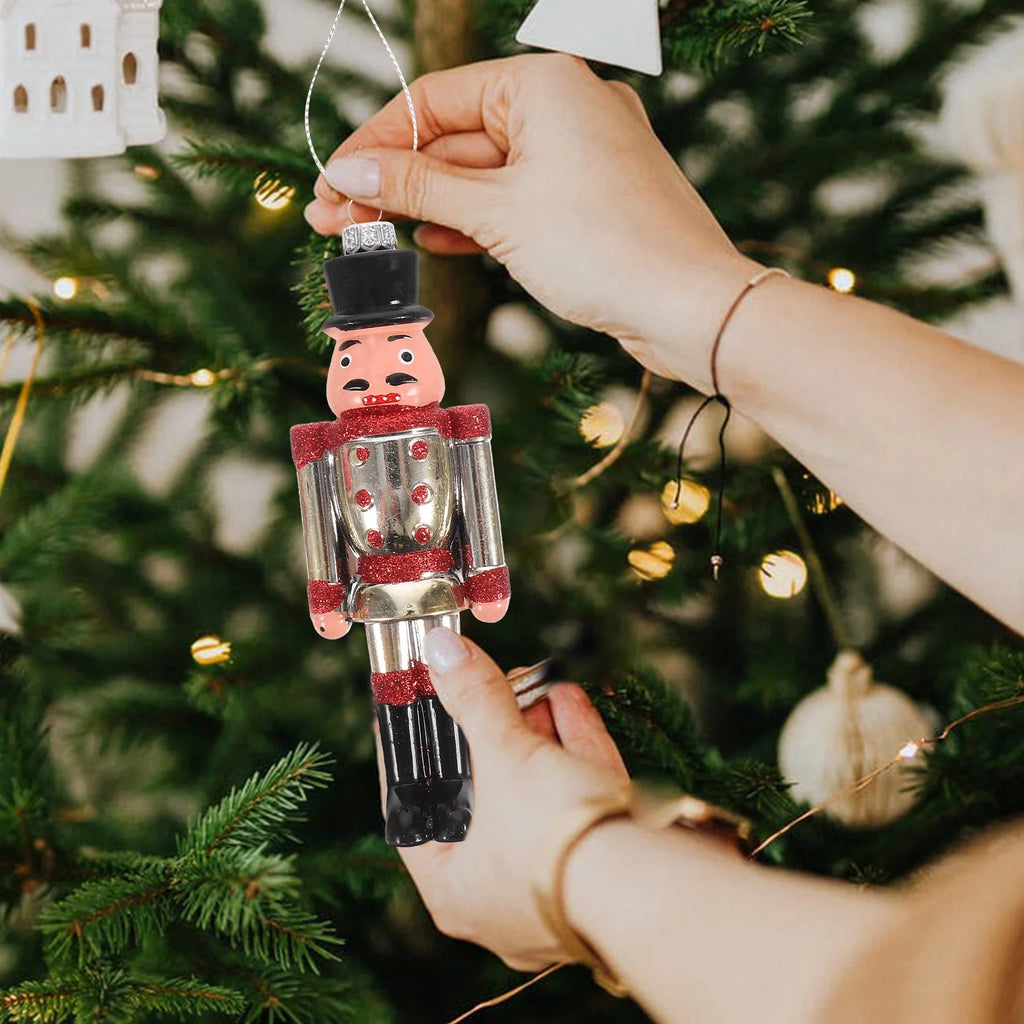 6Pcs Plastic Nutcracker Hanging Christmas Decoration W82512