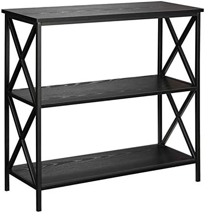 Black 2 Shelf Bookcase N678