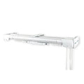 White Heavy Duty Double Traverse Rod P744
