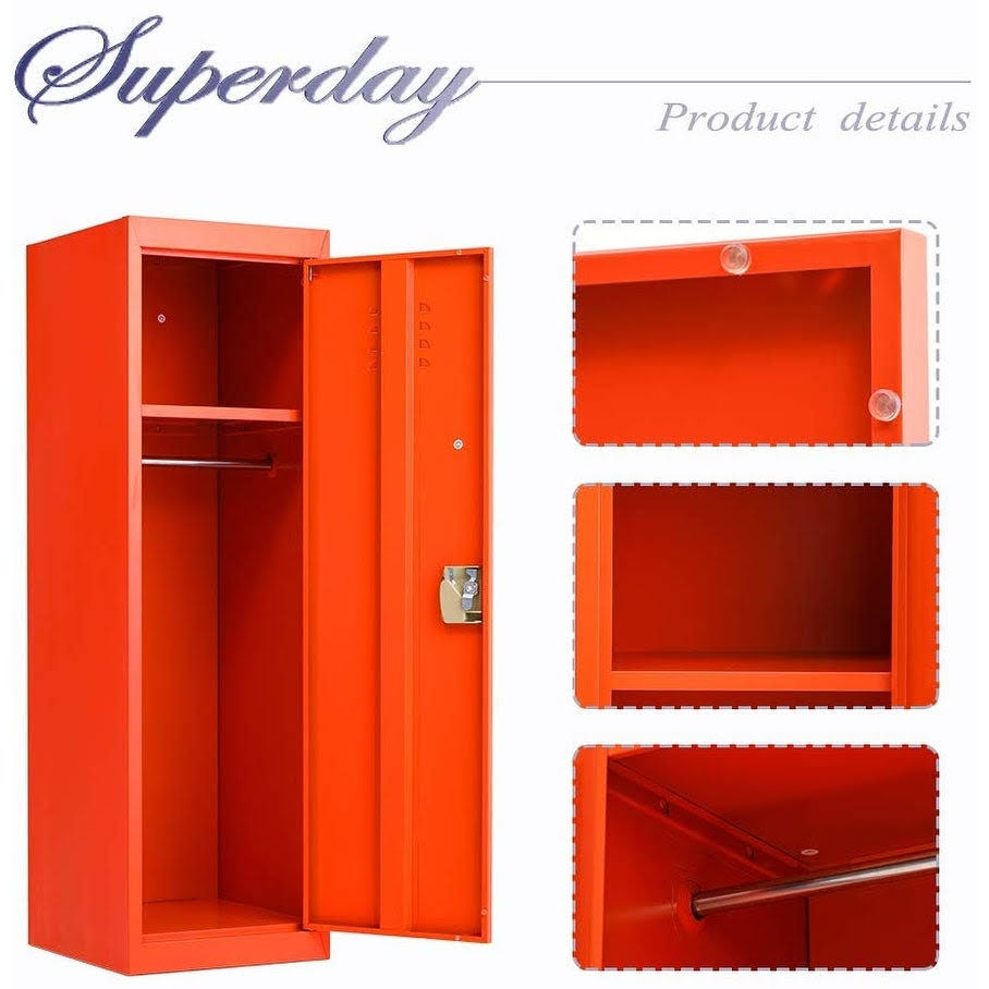 Orange Metal Locker B765255