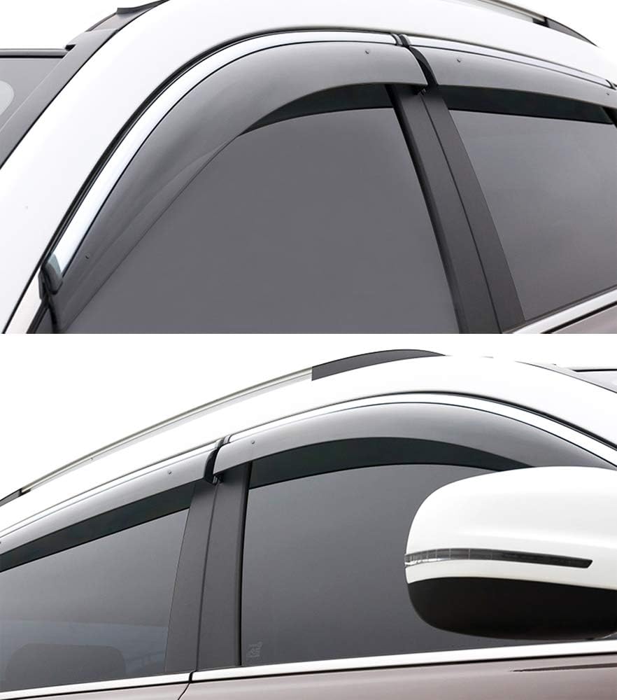 Car Window Visor Vent Shade Deflector Sun/Rain Guards J6605