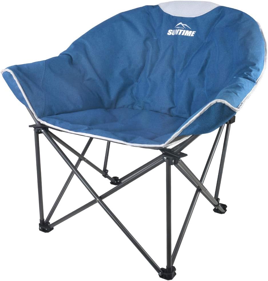 Oversize Padded Folding Chair with Carry Bag S81654