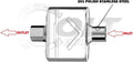Single Chamber Race Muffler 3" Pack of 2 N85416