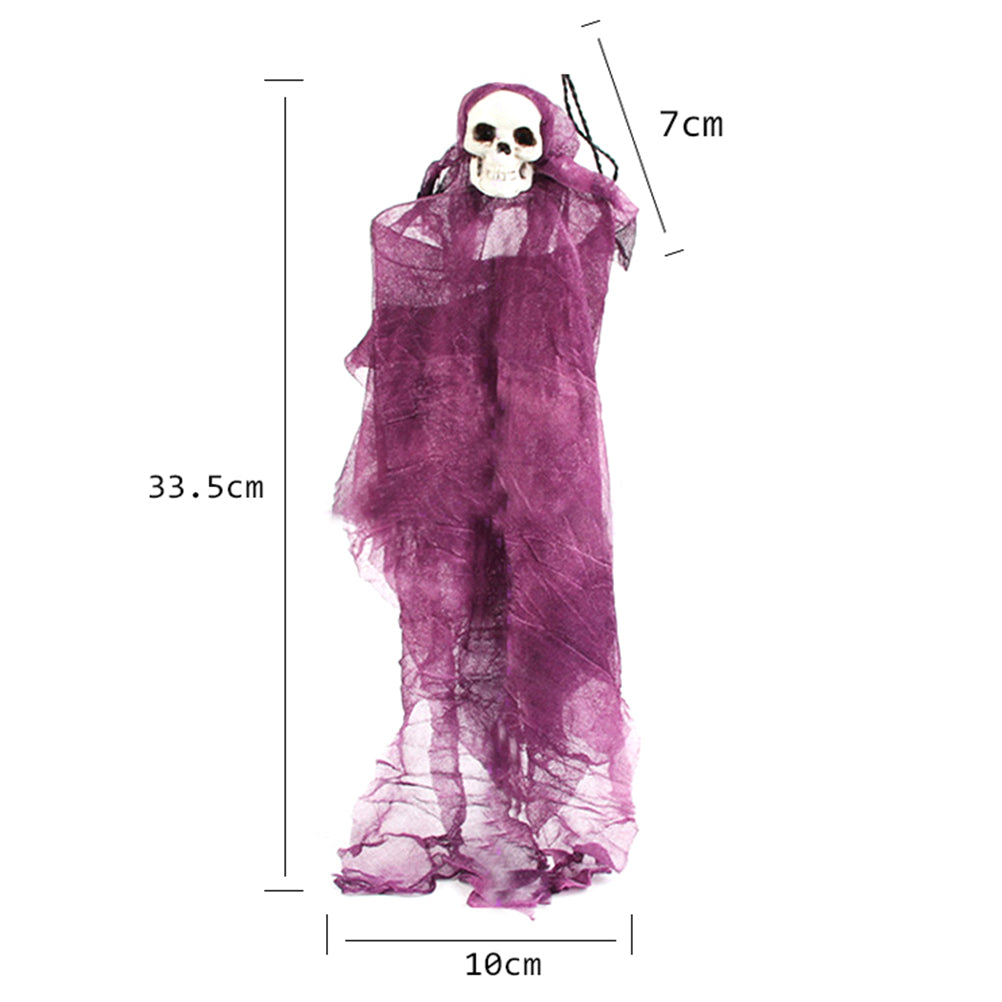 Grey Halloween Skull Decoration Prop N53734