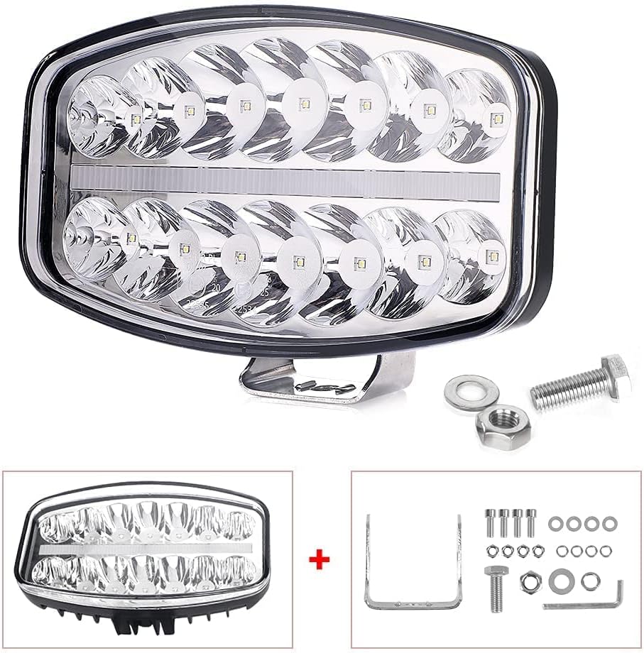 80W LED Work Light Spot Flood Combo with DRL High Low Beam G954