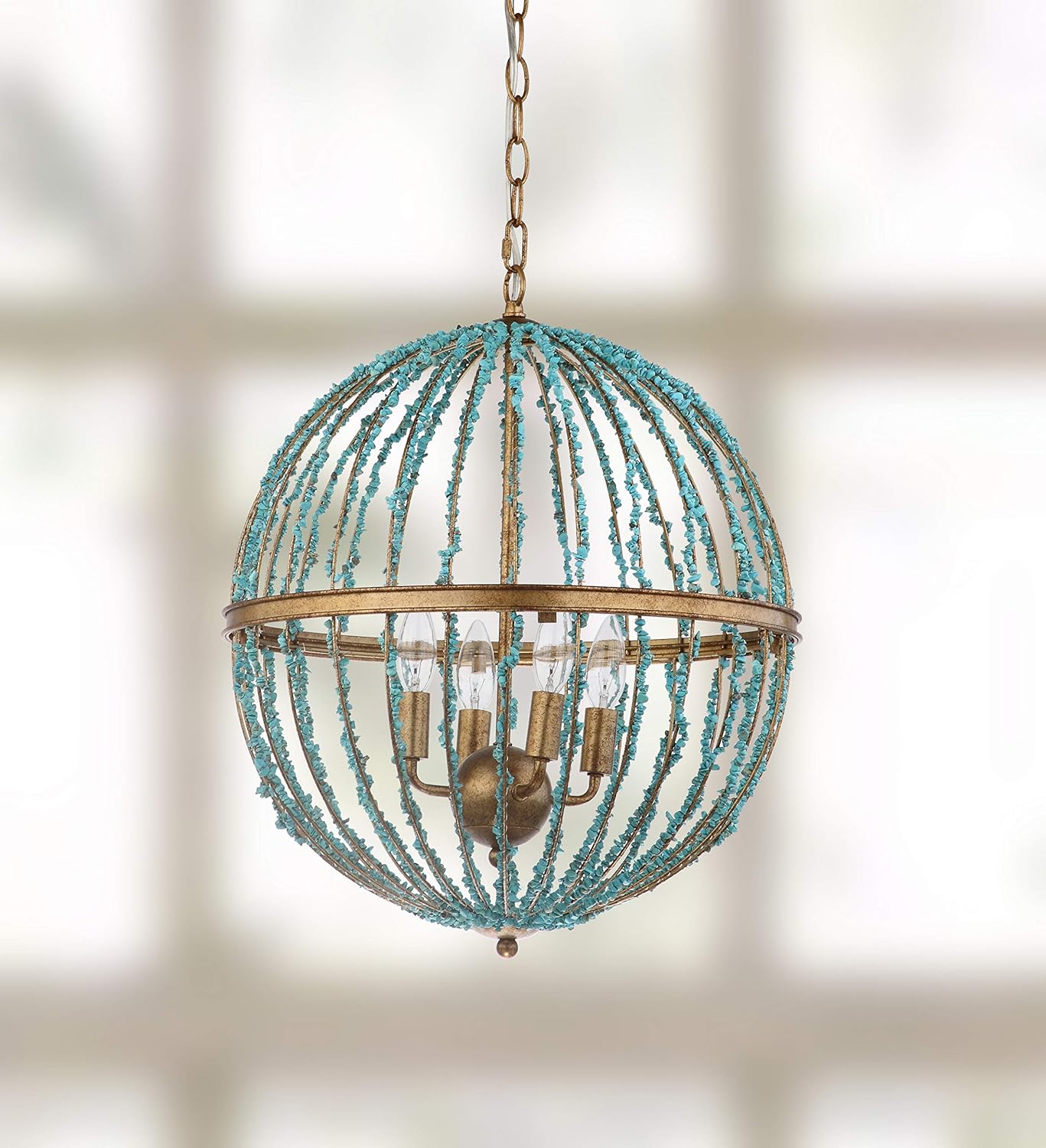 Blue Chandelier T7505