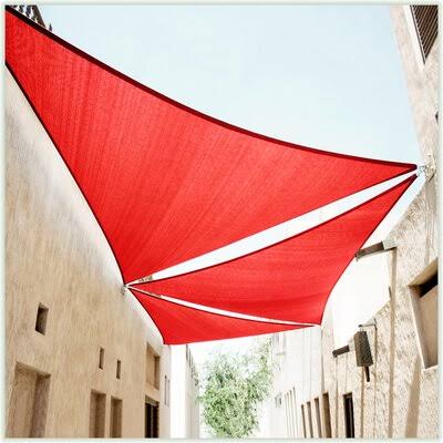 Red Triangle Shade Sail M13651