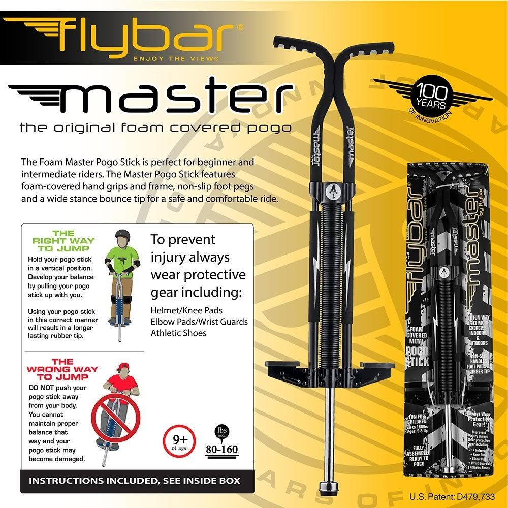 Black/Silver Foam Pogo Stick A45672