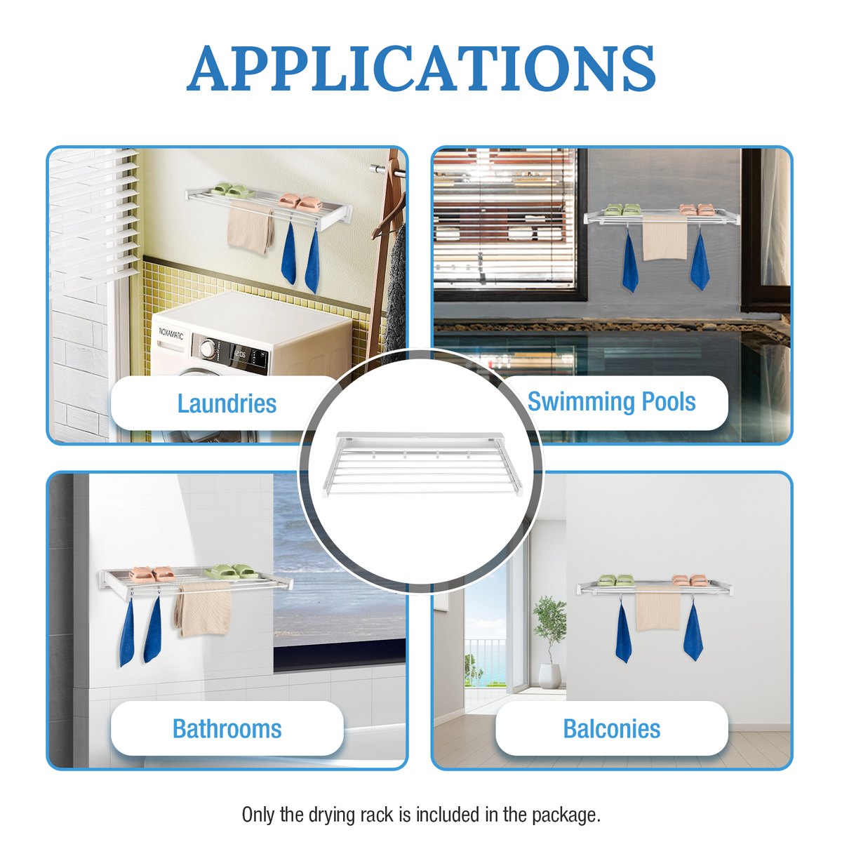 Wall Mounted Retractable Drying Rack L808