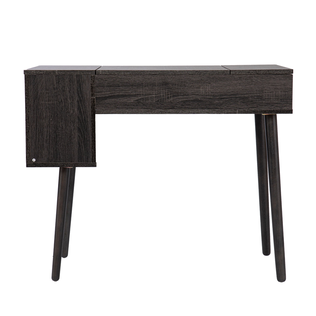 Storage Vanity with Mirror Freestanding Vanity Desk L826651
