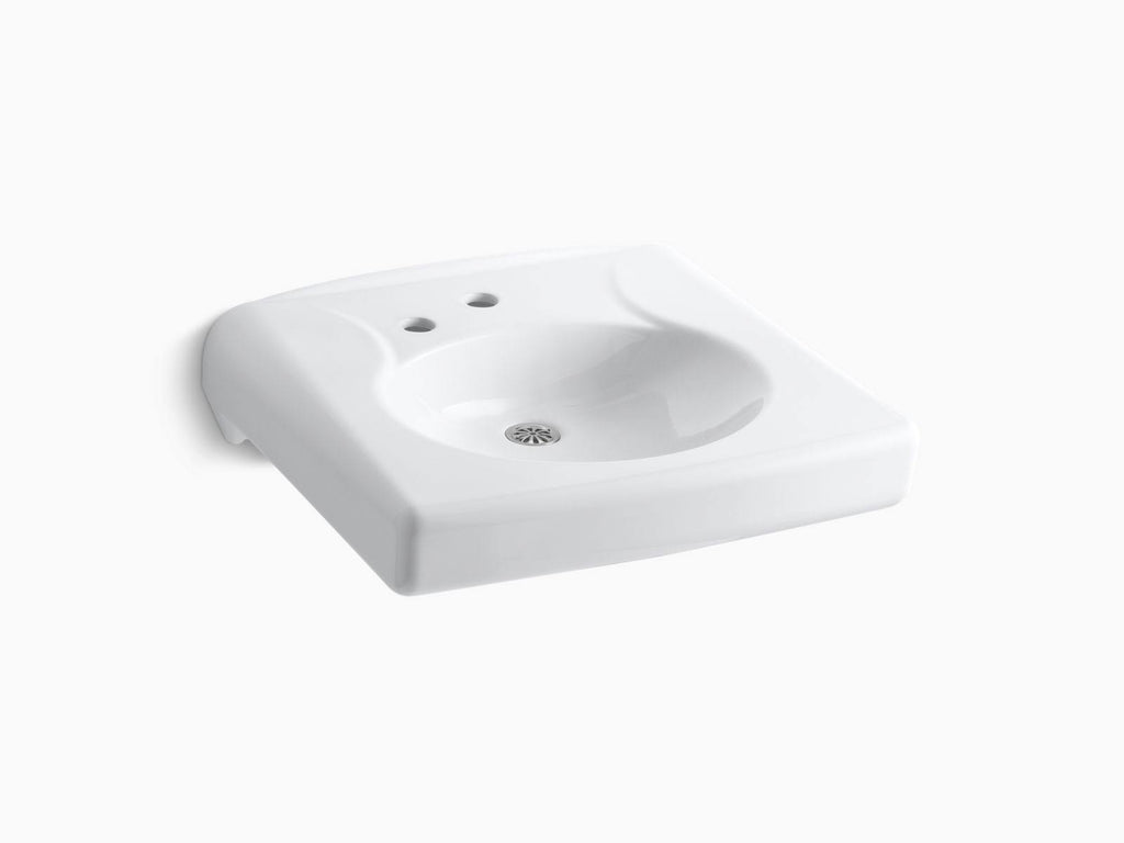 Wall-Mount Bathroom Sink with Single-Hole Faucet W59700