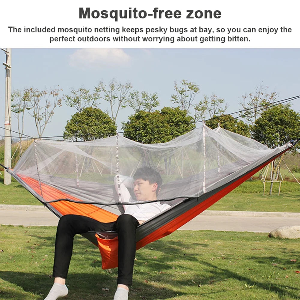 Quick-Opening Hammock with Mosquito Net Portable Nylon X3261
